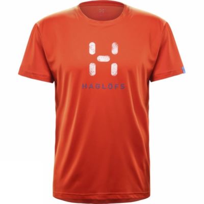 Tee Haglofs Glee Hombre - Naranjas - Chile CFE280615